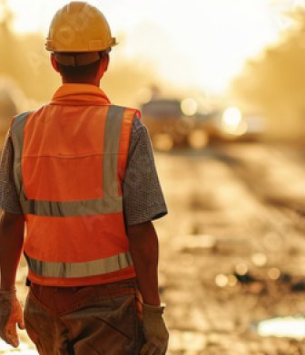 Homme chantier - EUROCAMAT, spécialiste de la vente et du négoce de matériel travaux publics d’occasion